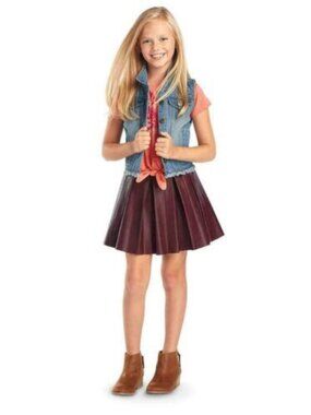 American Girl Tenney Grant Girls Vest & Skirt Set Size 6/7